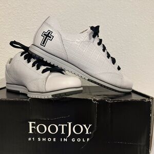 FootJoy White and Black Sneakers Premium Performance - New